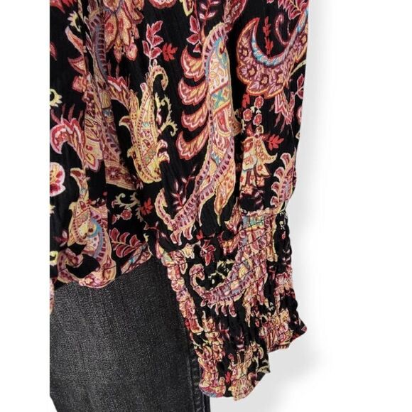 Knox Rose Long sleeve Smocked Blouse Large - Picture 3 of 5